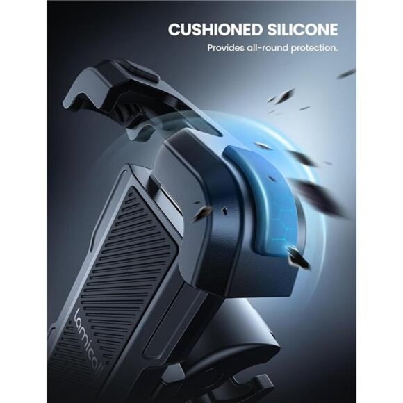 Motorcycle Phone Mount, Bike Phone Holder - Upgrade Quick Install Handlebar Clip - Picture 5 of 7